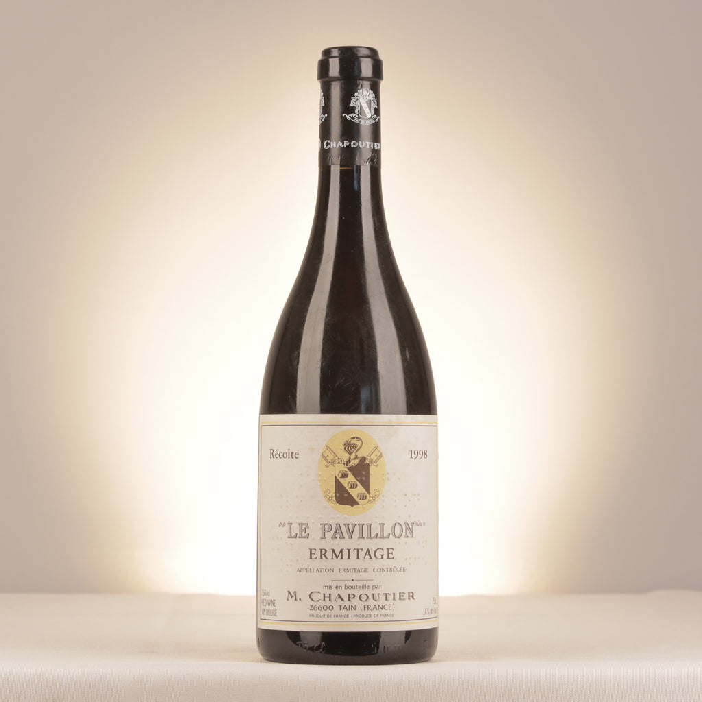 M. Chapoutier Hermitage Le Pavillon 1998 Bottle front