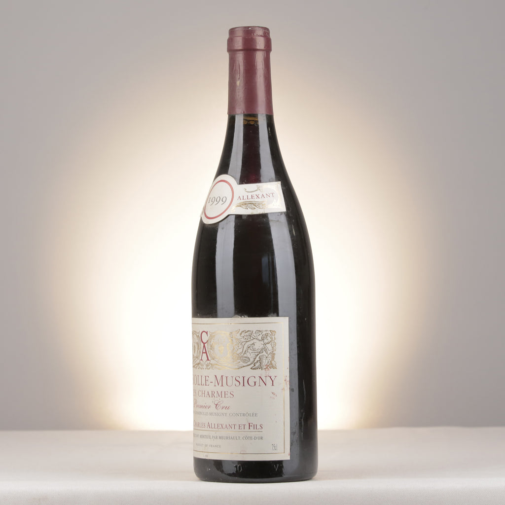 Charles Allexant et Fils Chambolle-Musigny 1er Cru Les Charmes 1999 Bottle turned left