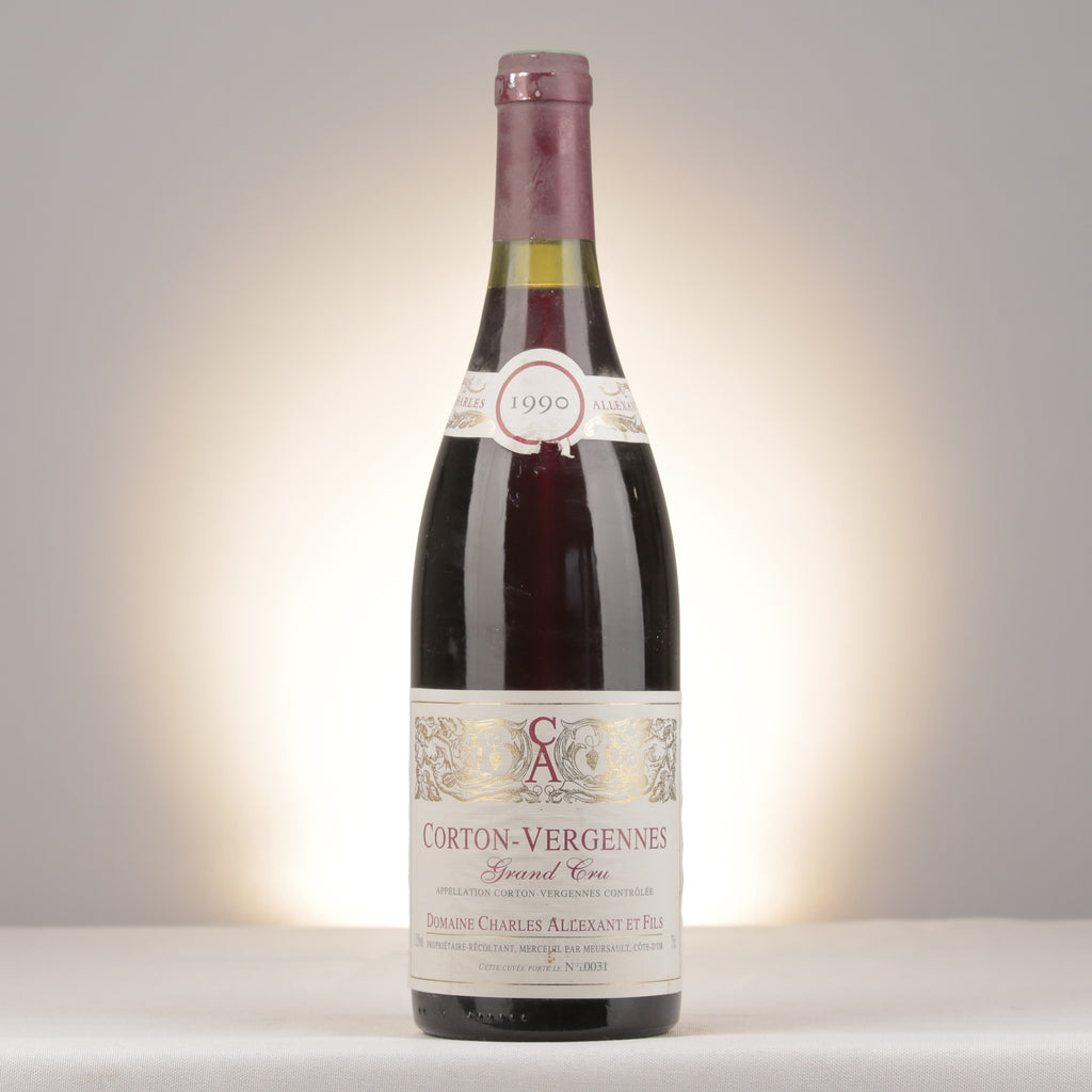 Charles Allexant et Fils Corton Grand Cru Les Vergennes 1990 Bottle front