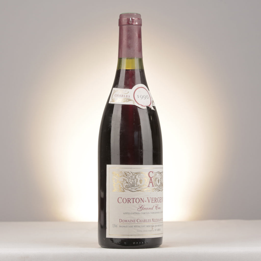 Charles Allexant et Fils Corton Grand Cru Les Vergennes 1990 Bottle turned right