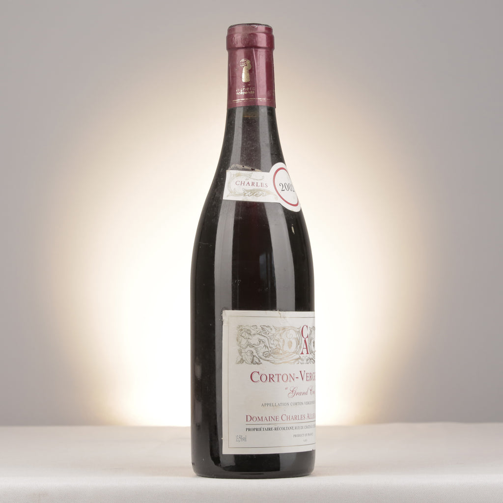 Charles Allexant et Fils Corton Grand Cru Les Vergennes 2002 Bottle turned right