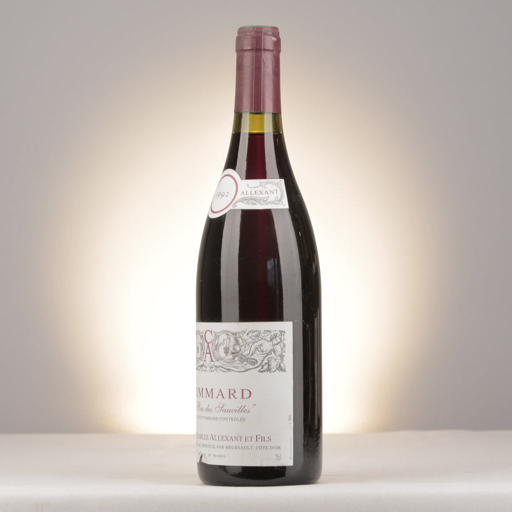 Charles Allexant et Fils Pommard Le Bas des Saucilles 1992 Bottle turned left