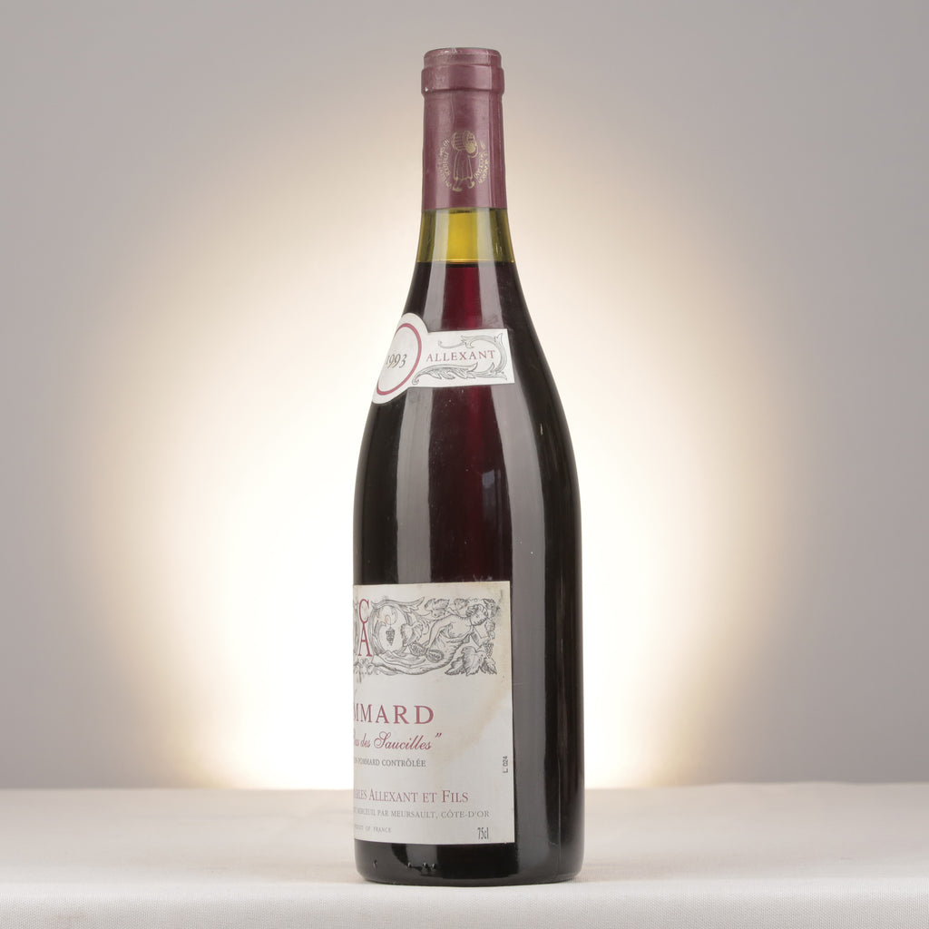 Charles Allexant et Fils Pommard Le Bas des Saucilles 1993 Bottle turned left