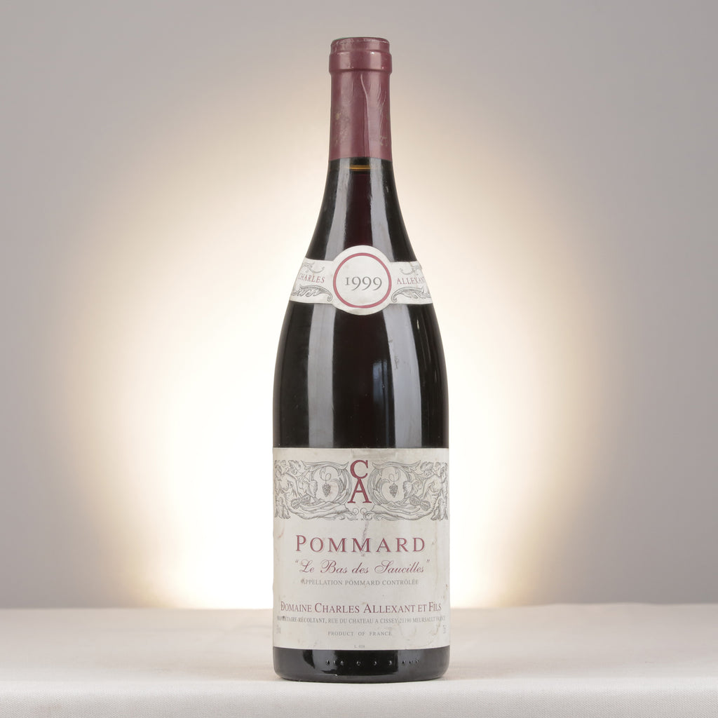 Charles Allexant et Fils Pommard Le Bas des Saucilles 1999 Bottle front