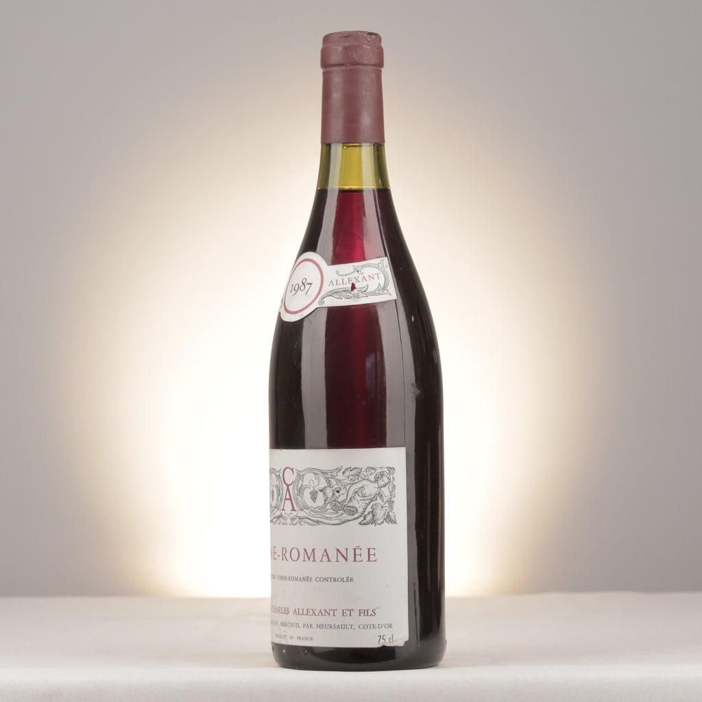 Charles Allexant et Fils Vosne-Romanée 1987 Bottle turned left