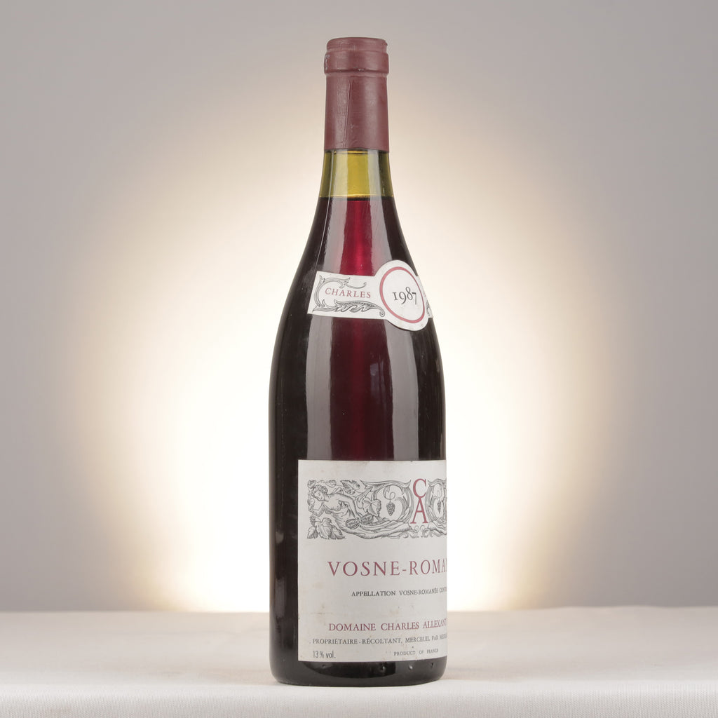 Charles Allexant et Fils Vosne-Romanée 1987 Bottle turned right