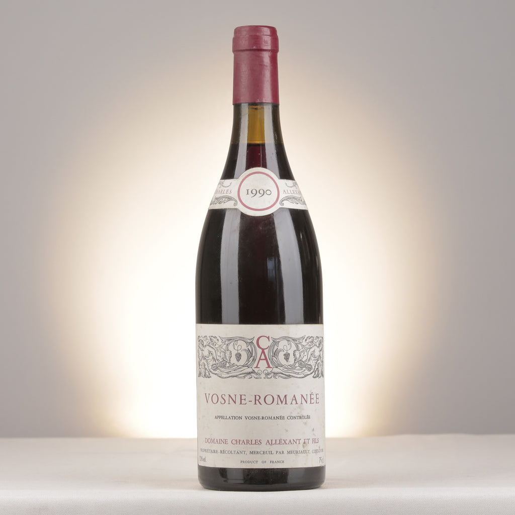 Charles Allexant et Fils Vosne-Romanée 1990 Bottle front