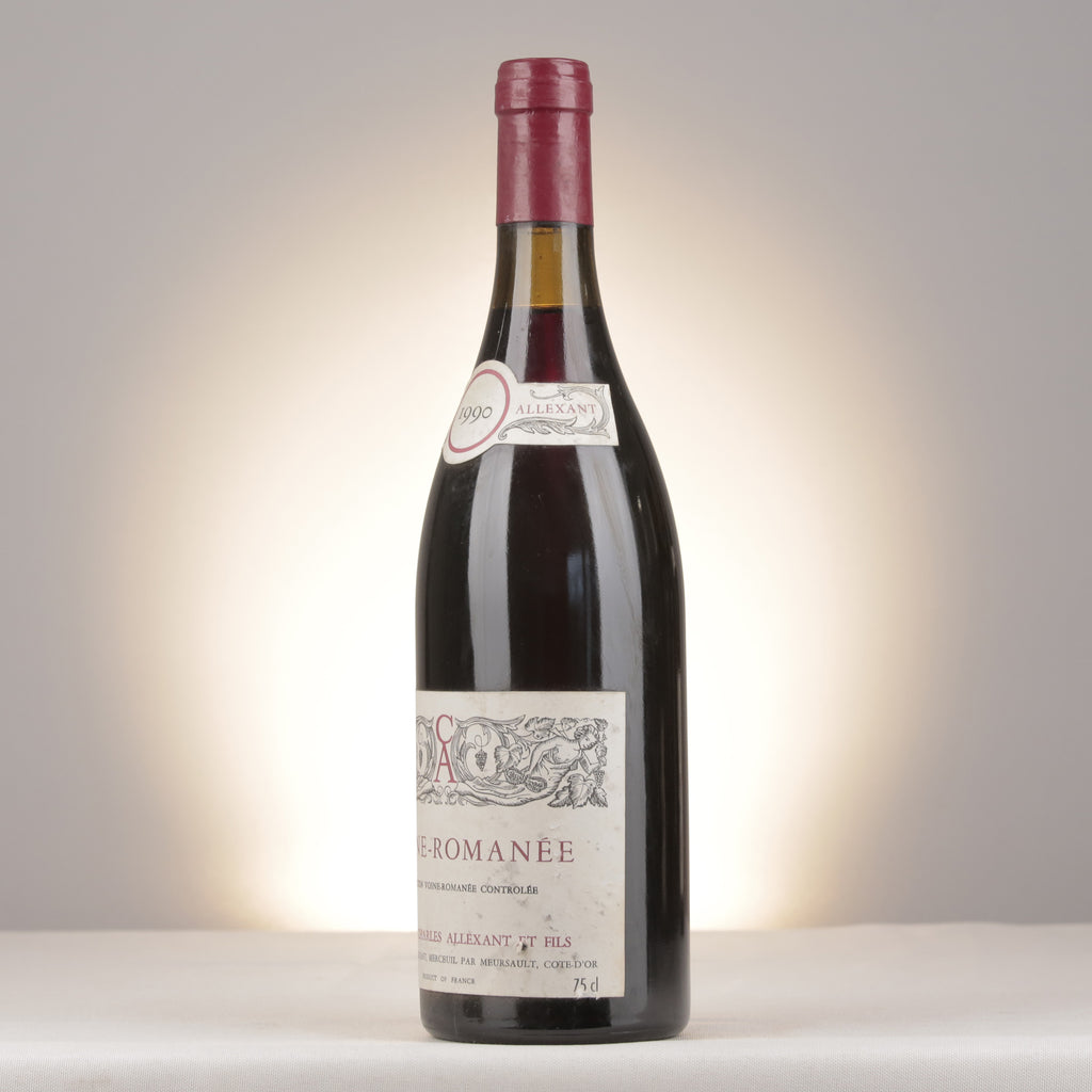 Charles Allexant et Fils Vosne-Romanée 1990 Bottle turned left
