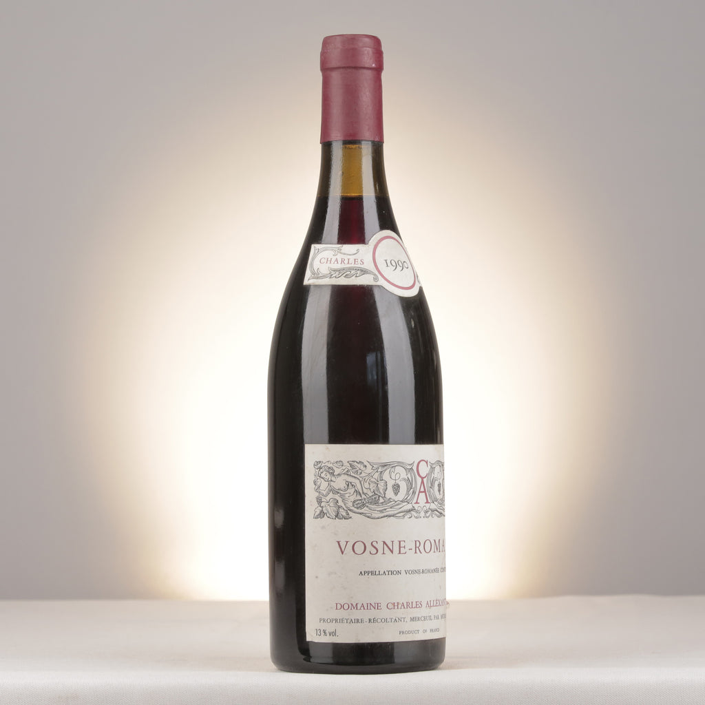 Charles Allexant et Fils Vosne-Romanée 1990 Bottle turned right