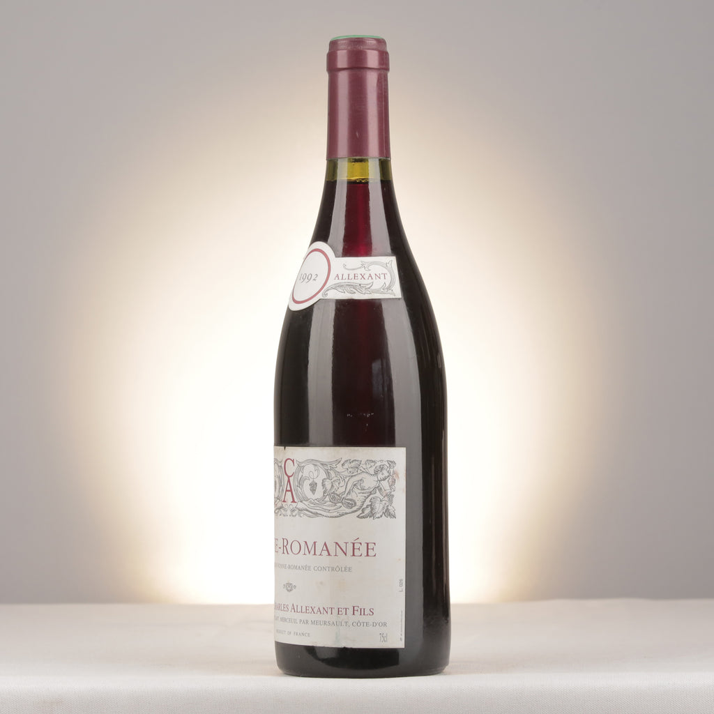 Charles Allexant et Fils Vosne-Romanée 1992 Bottle turned left