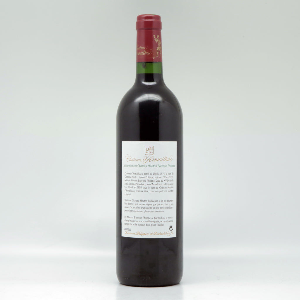 Château d'Armailhac (Rothschild) Château d'Armailhac 2001 Red wine Bottle