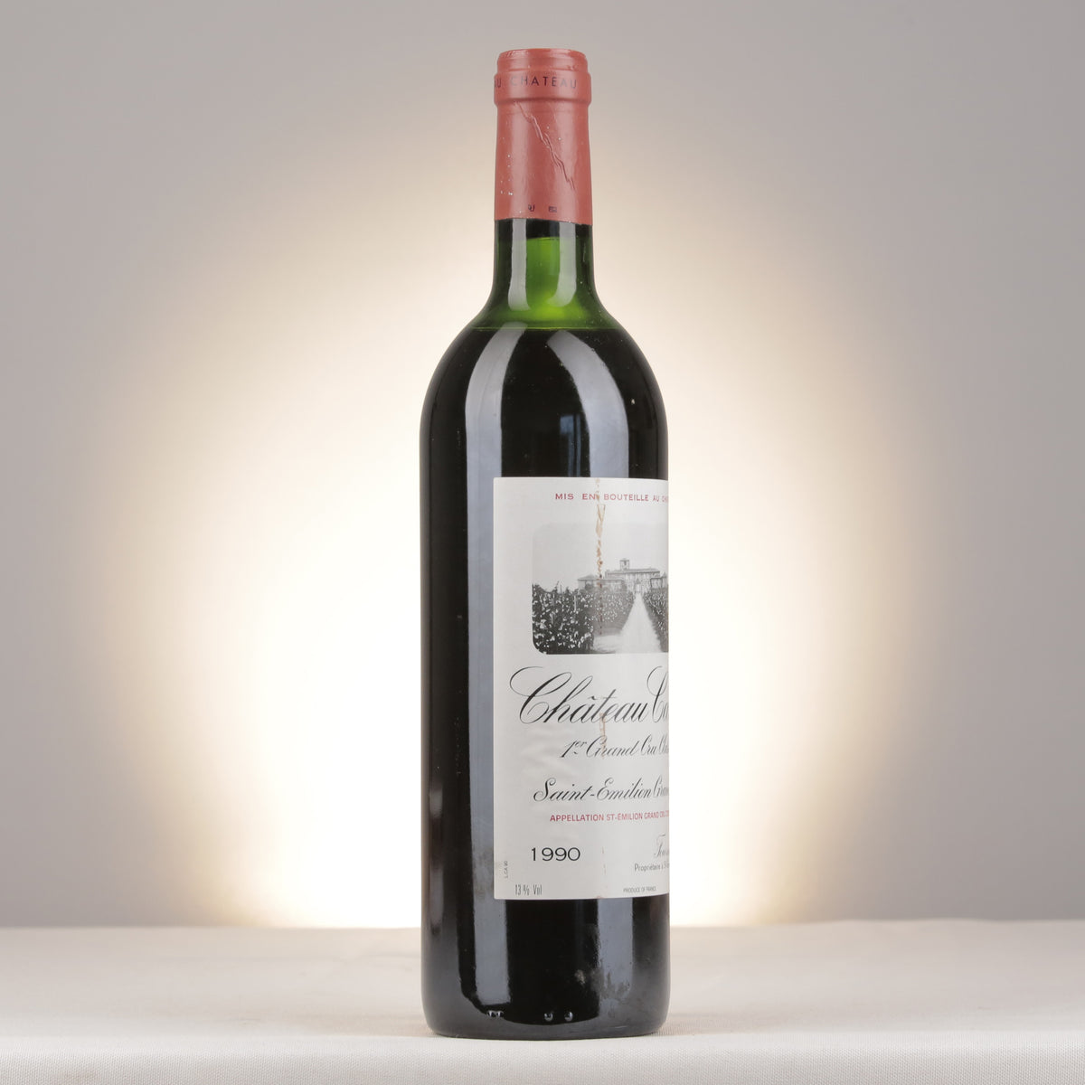 Château Canon 1990 Bottle turned right (lot 6139)