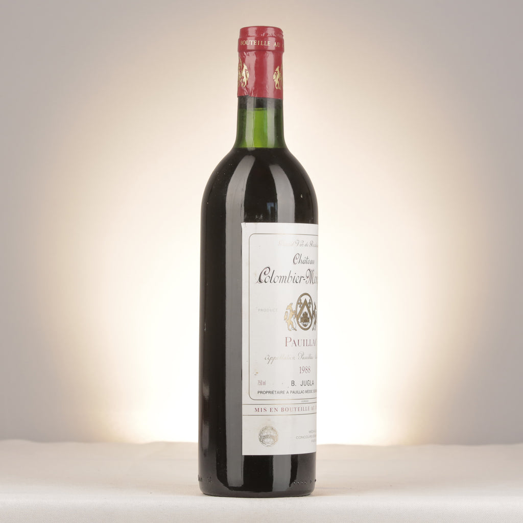 Château Colombier-Monpelou Château Colombier-Monpelou 1988 Bottle turned right (lot 6fd1)