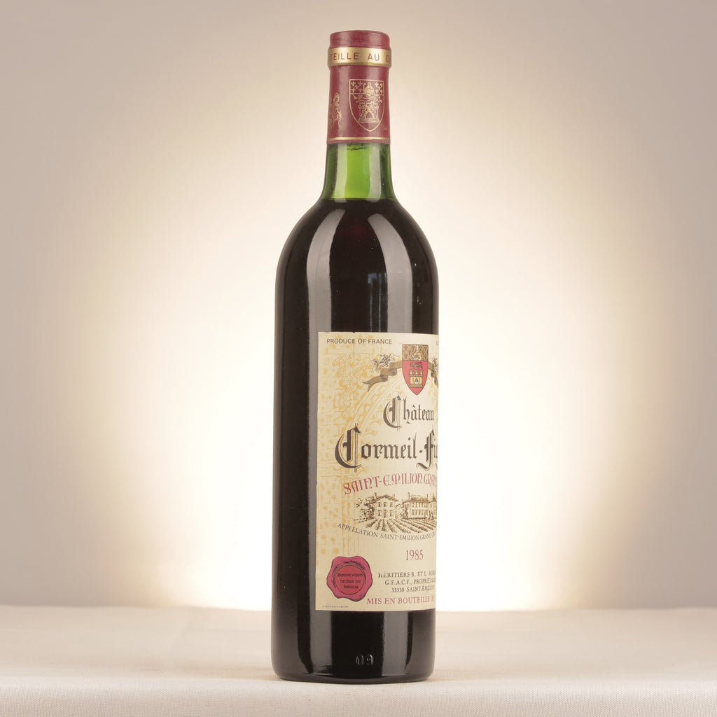 Château Cormeil-Figeac Château Cormeil-Figeac 1985 Bottle turned right (lot 8908)