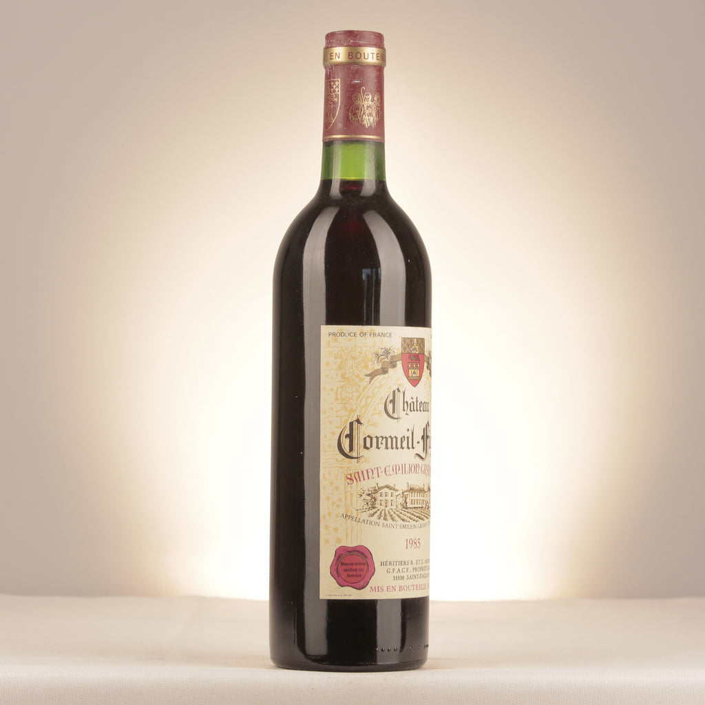 Château Cormeil-Figeac Château Cormeil-Figeac 1985 Bottle turned right