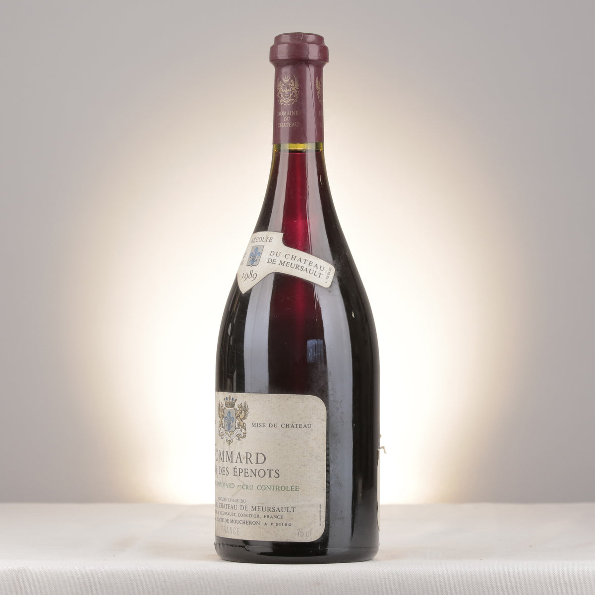 Château de Meursault Pommard 1er Cru Clos des Épenots 1989 Bottle turned left (lot 26dc)