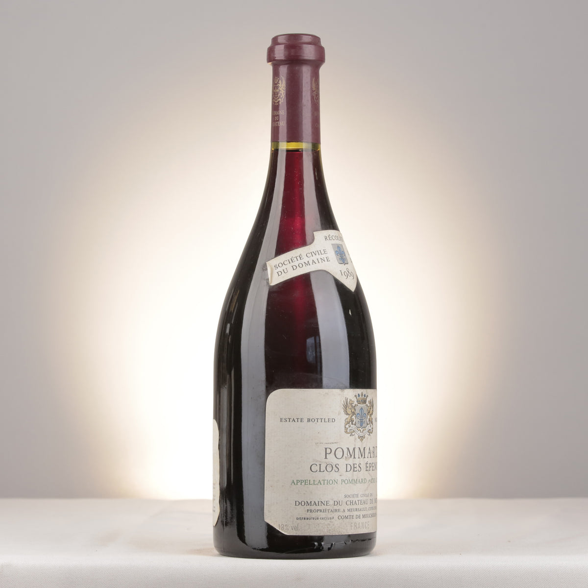 Château de Meursault Pommard 1er Cru Clos des Épenots 1989 Bottle turned right (lot 26dc)