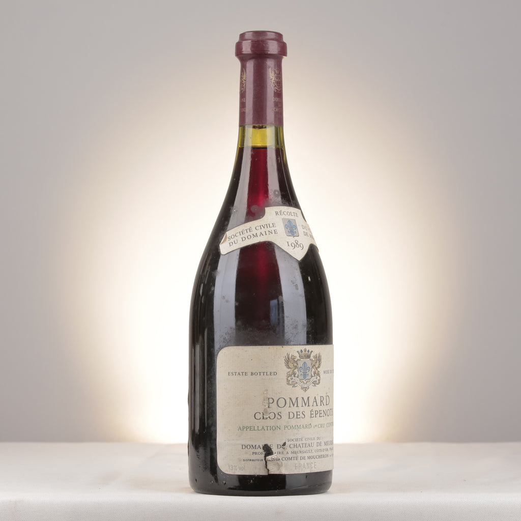 Château de Meursault Pommard 1er Cru Clos des Épenots 1989 Bottle turned right (lot 7892)