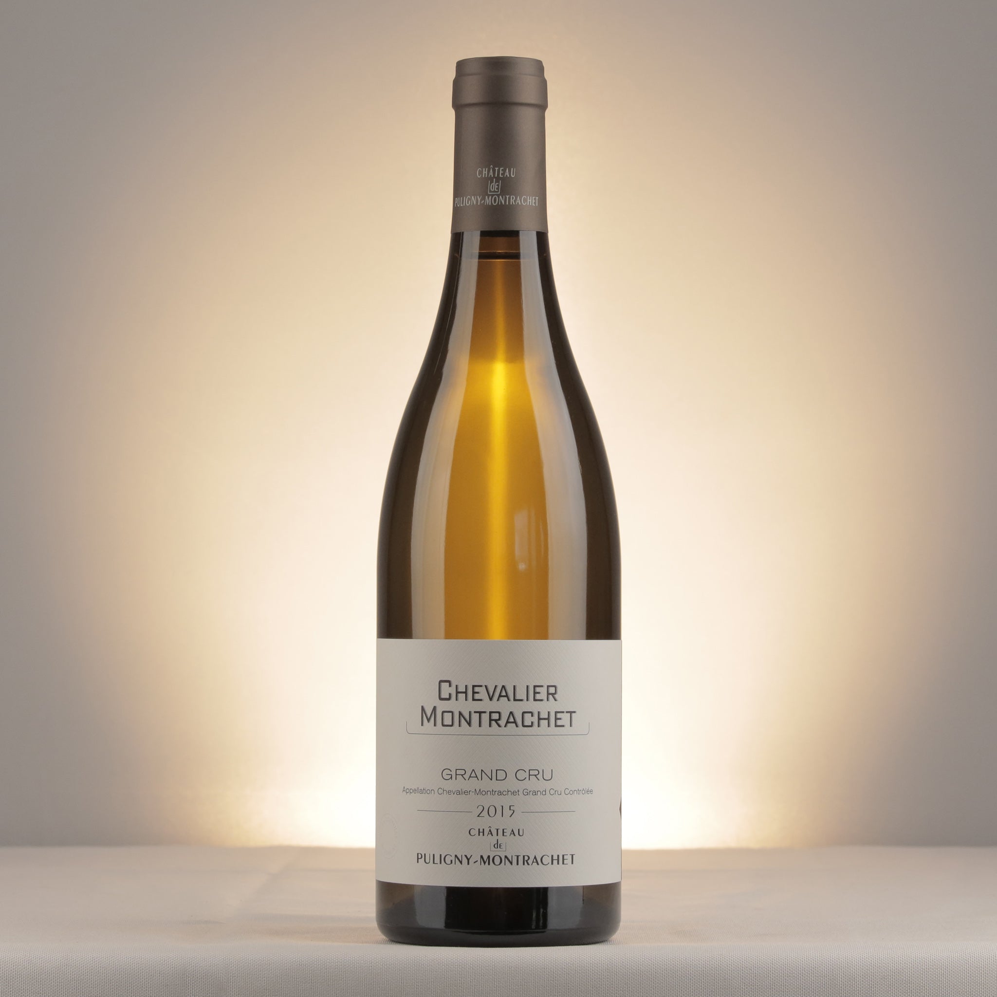 Château de Puligny-Montrachet Chevalier-Montrachet Grand Cru 2015 Bottle front