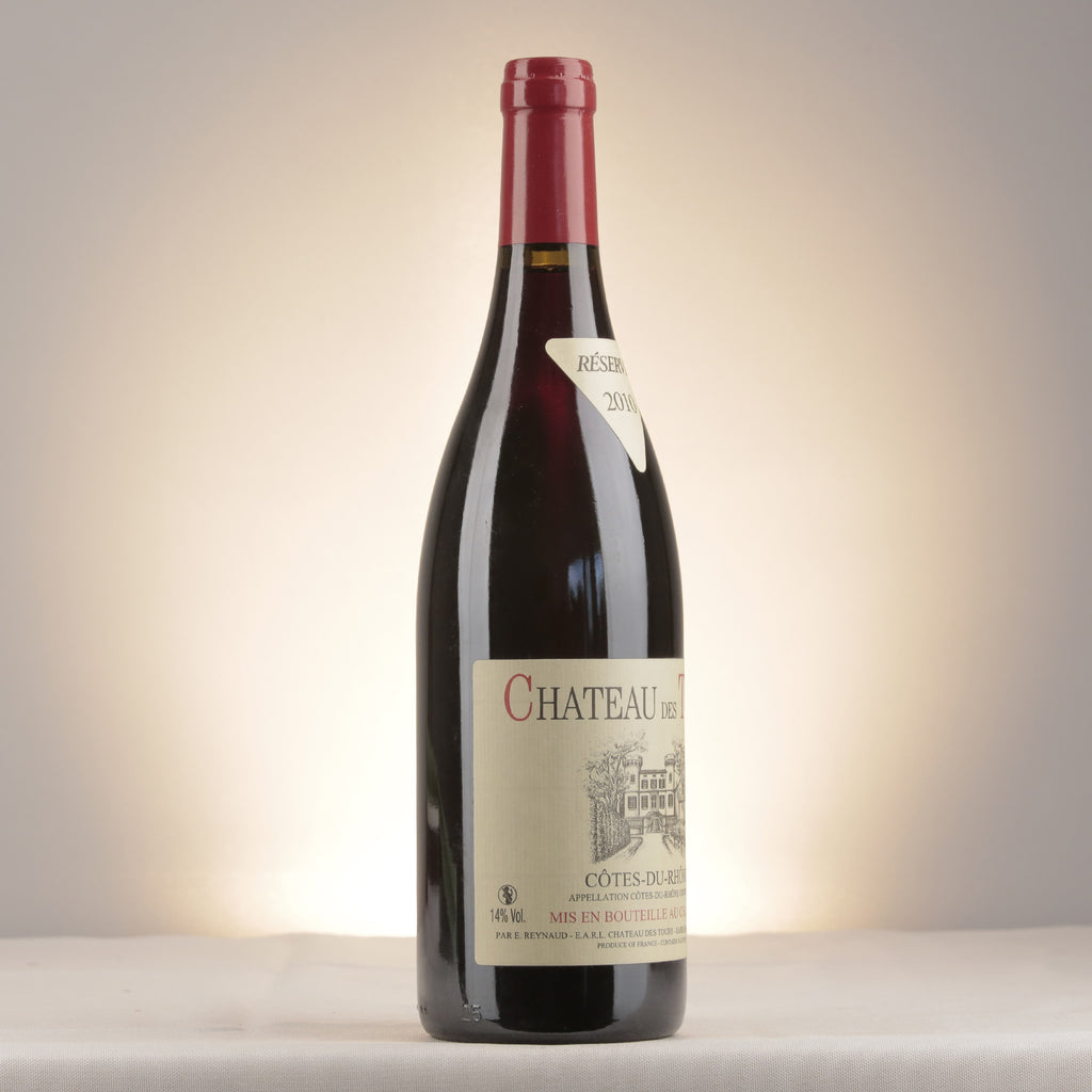 Château des Tours Côtes du Rhône Red 2010 Bottle label