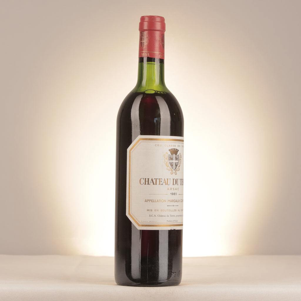 Château du Tertre Château du Tertre 1983 Bottle turned right (lot d917)