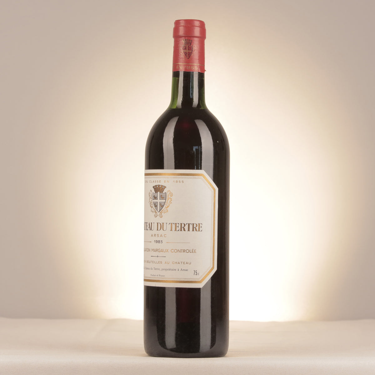 Château du Tertre Château du Tertre 1983 Bottle turned left (lot f937)