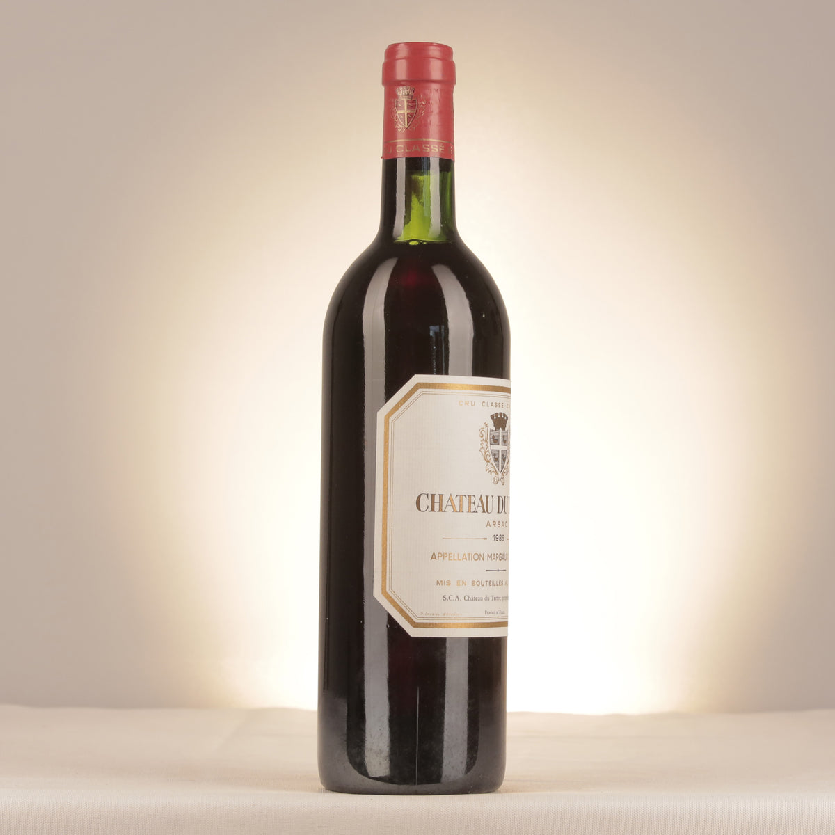 Château du Tertre Château du Tertre 1983 Bottle turned right (lot f937)