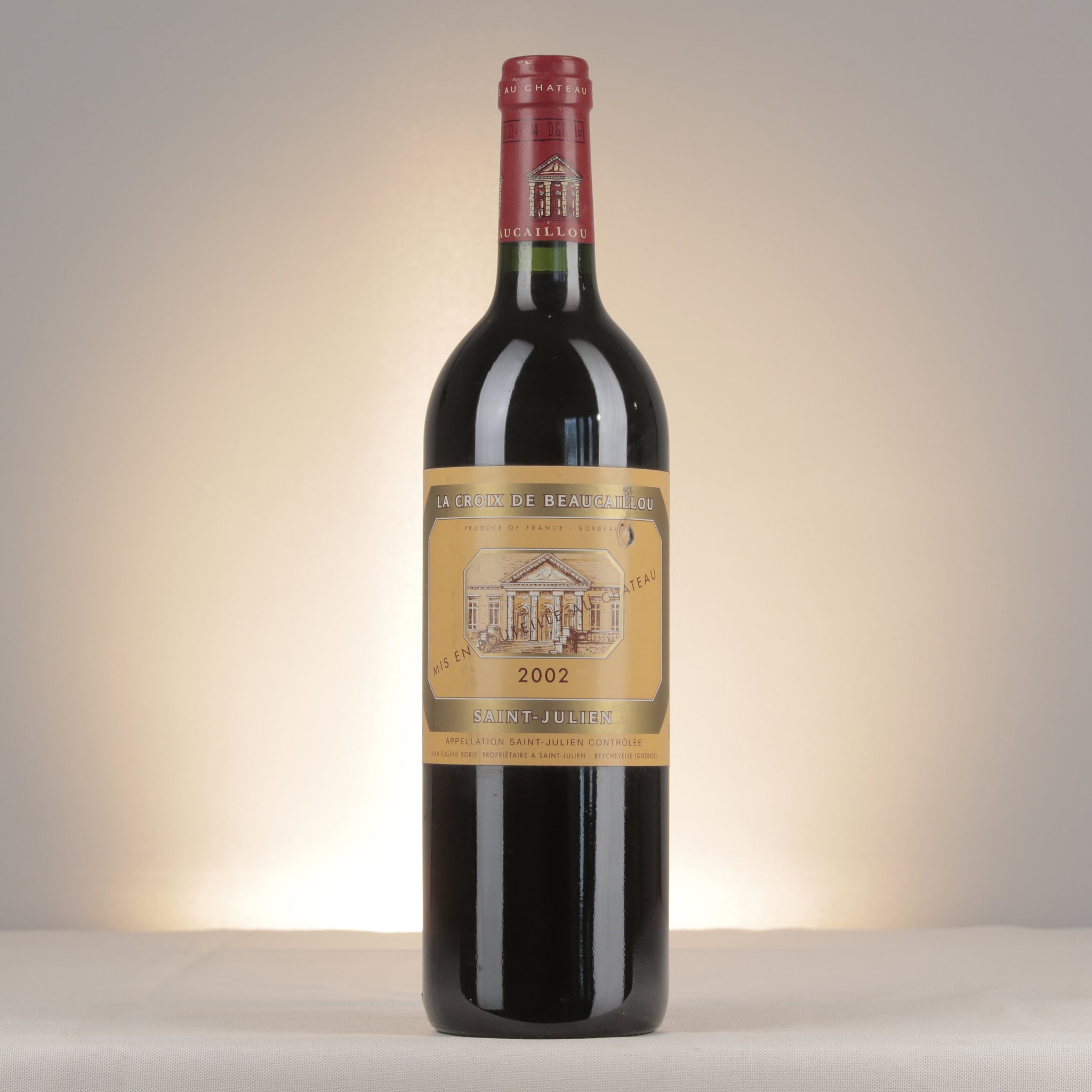 Château Ducru-Beaucaillou La Croix Ducru-Beaucaillou Saint-Julien 2002 Bottle front