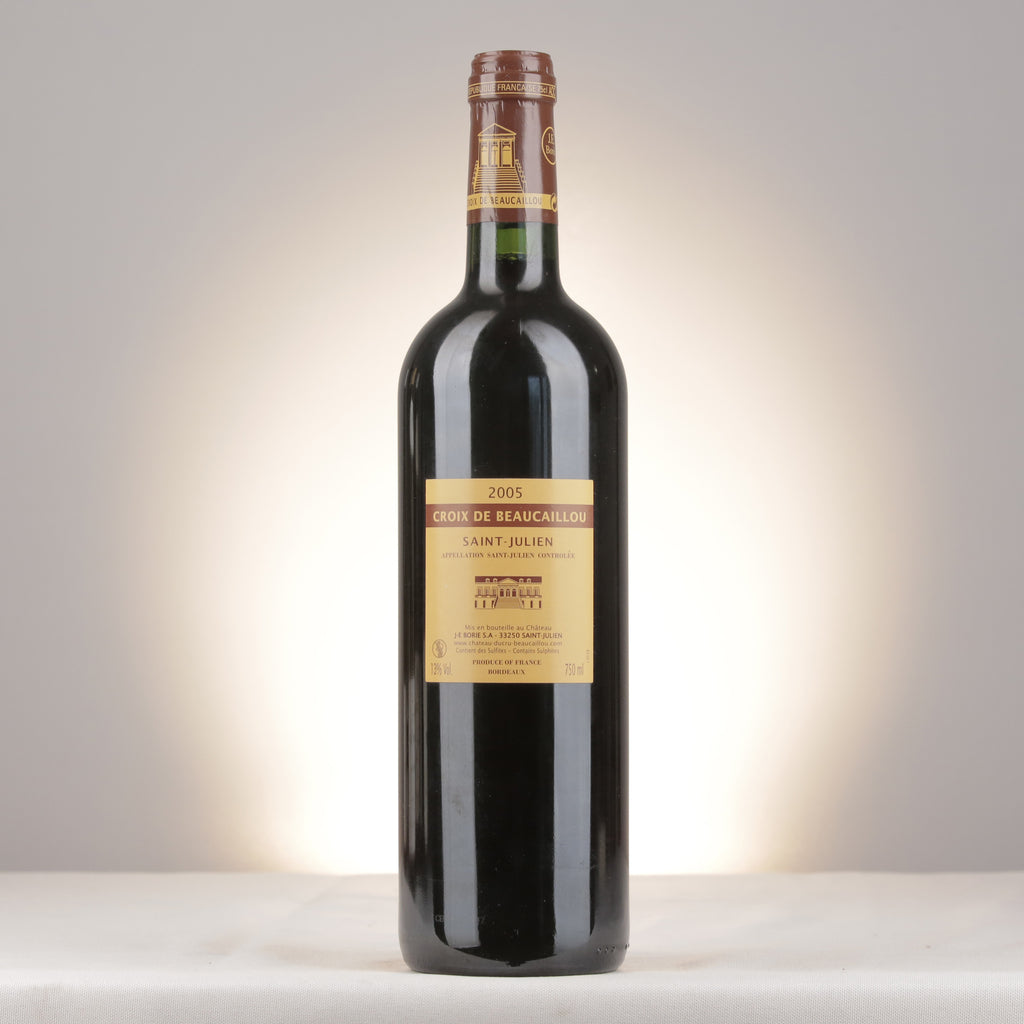 Château Ducru-Beaucaillou La Croix Ducru-Beaucaillou Saint-Julien 2005 Bottle back