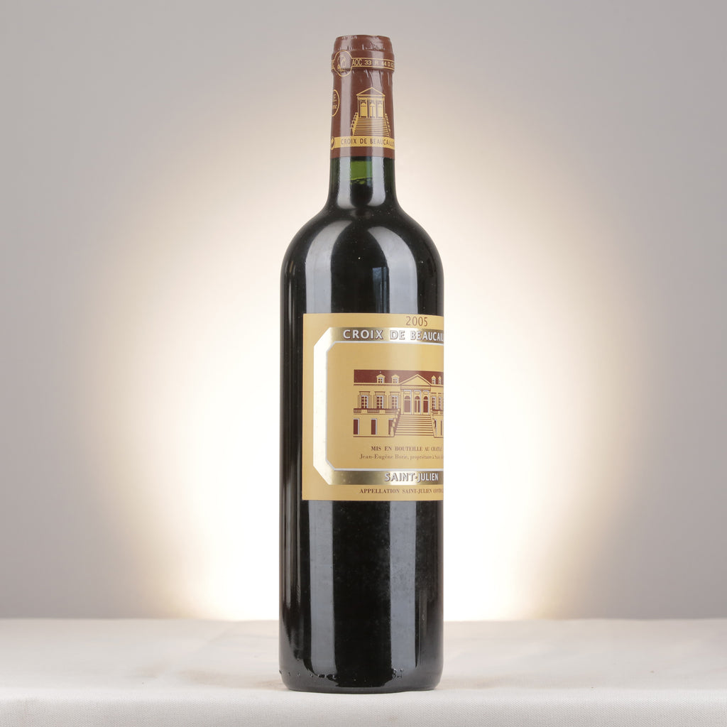 Château Ducru-Beaucaillou La Croix Ducru-Beaucaillou Saint-Julien 2005 Bottle turned right