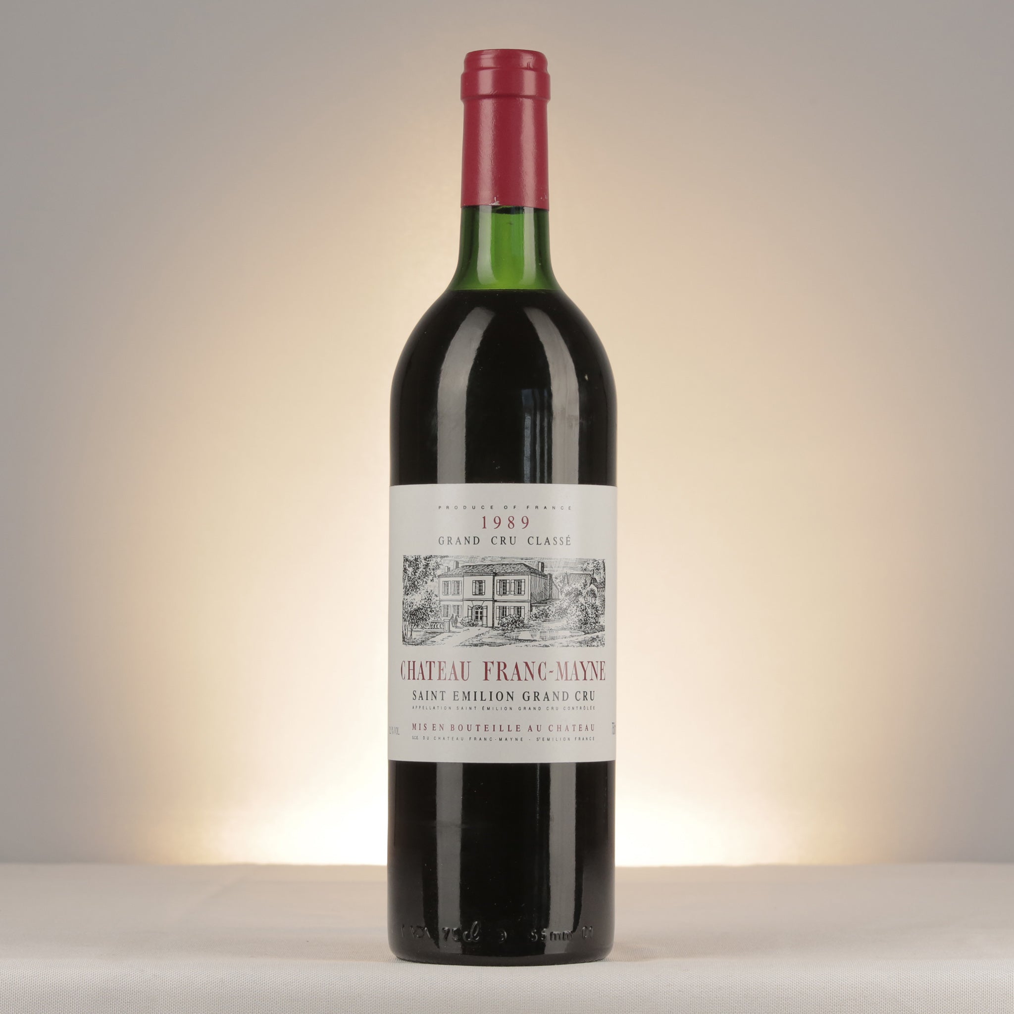 Château Franc Mayne 1989 Bottle front