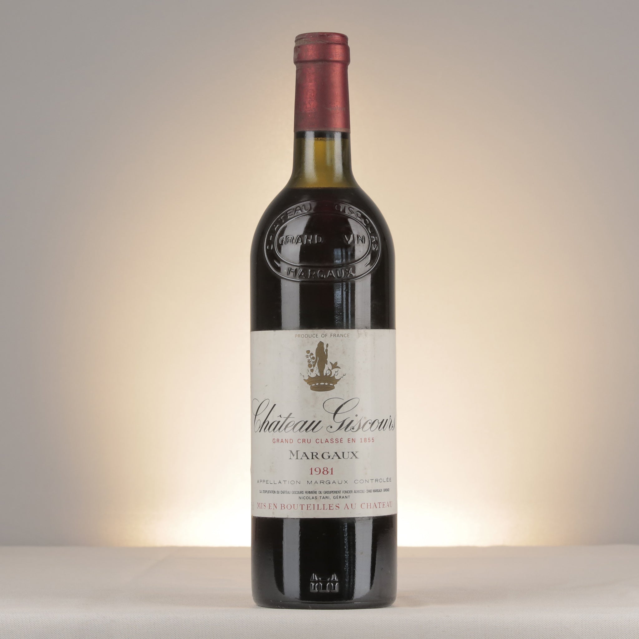 Château Giscours 1981 Bottle front (lot 2ea4)