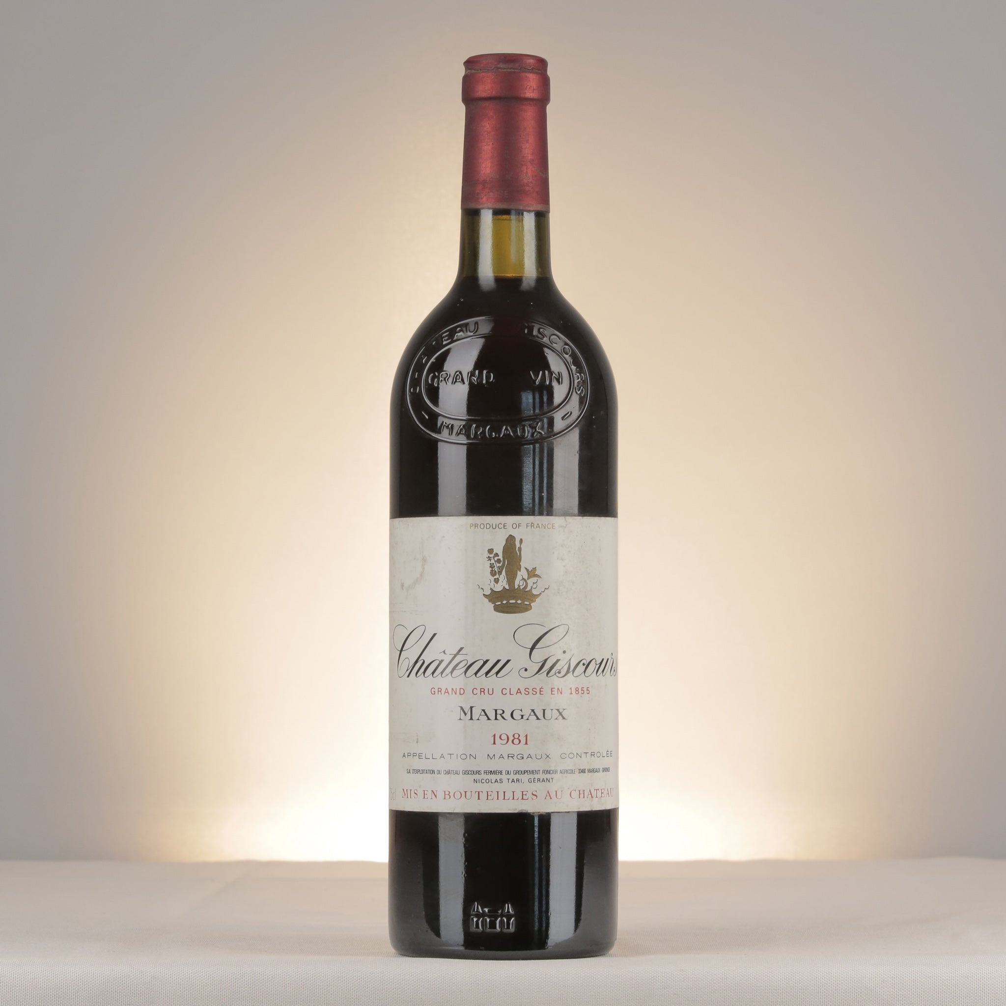 Château Giscours 1981 Bottle front (lot 9ade)