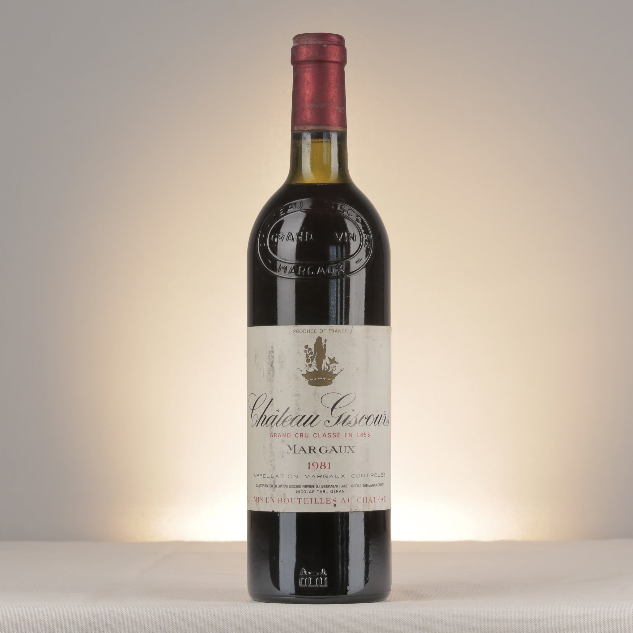 Château Giscours 1981 Bottle front (lot c39f)