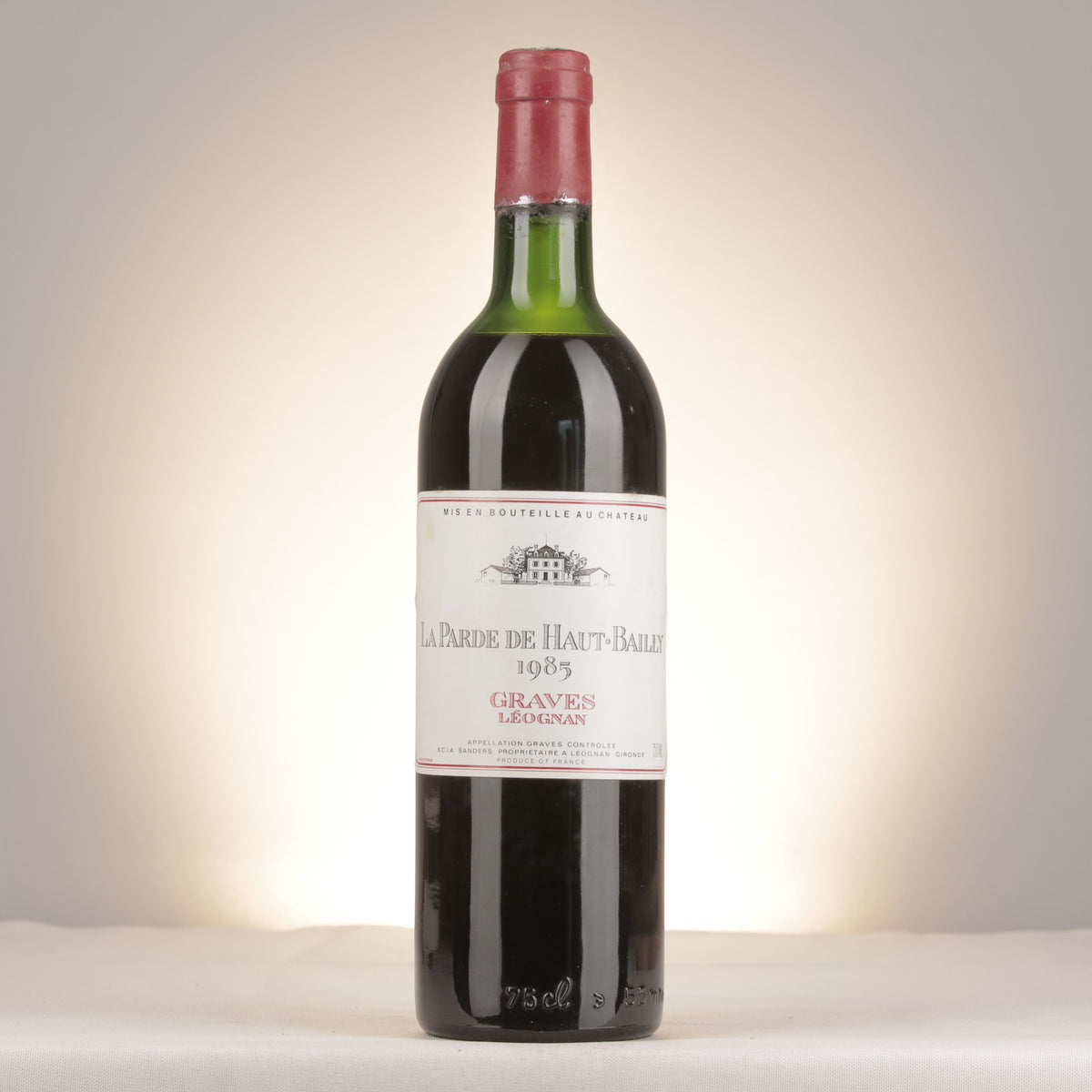 Château Haut-Bailly La Parde de Haut Bailly 1985 Bottle front (lot 2dad)