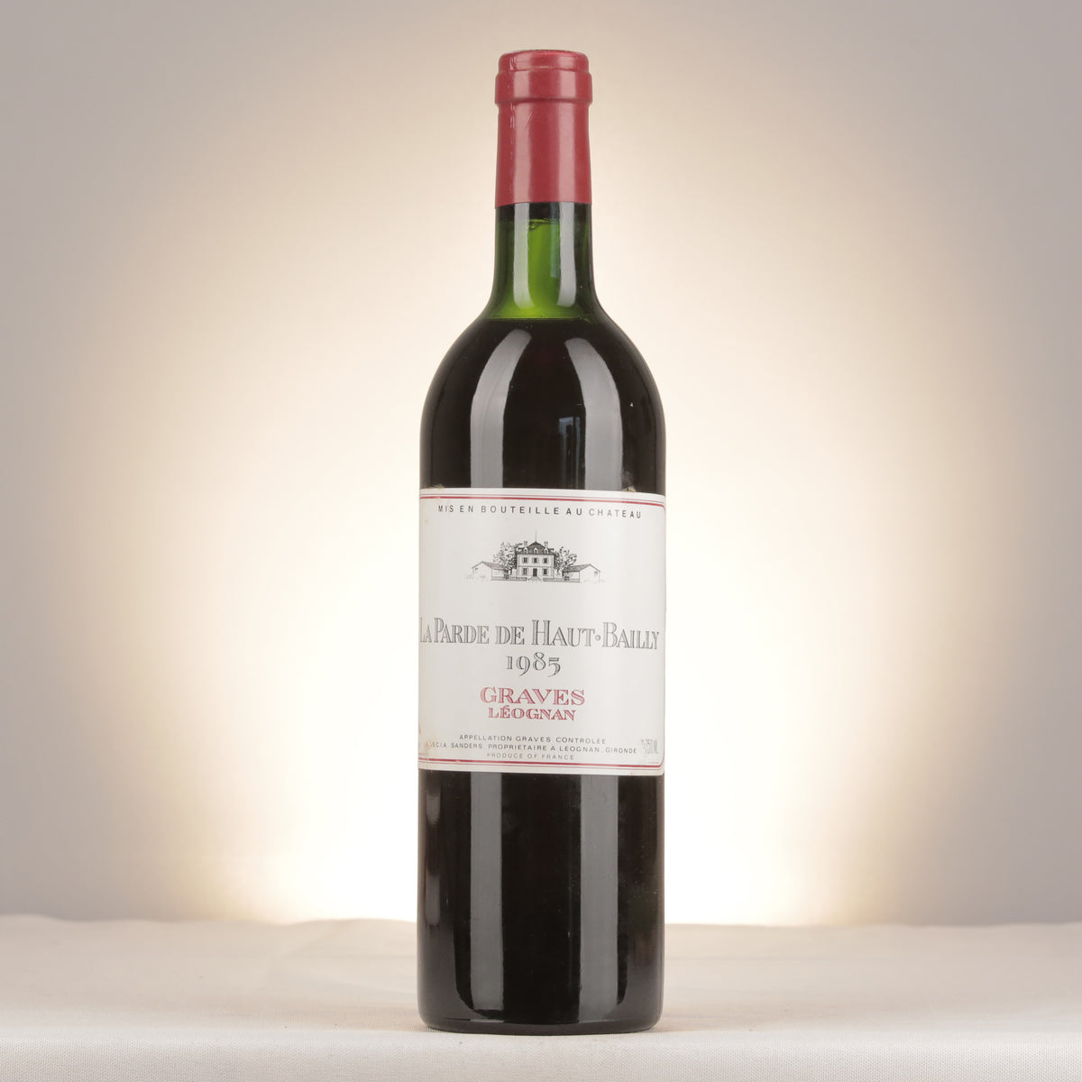 Château Haut-Bailly La Parde de Haut Bailly 1985 Bottle front (lot 7066)