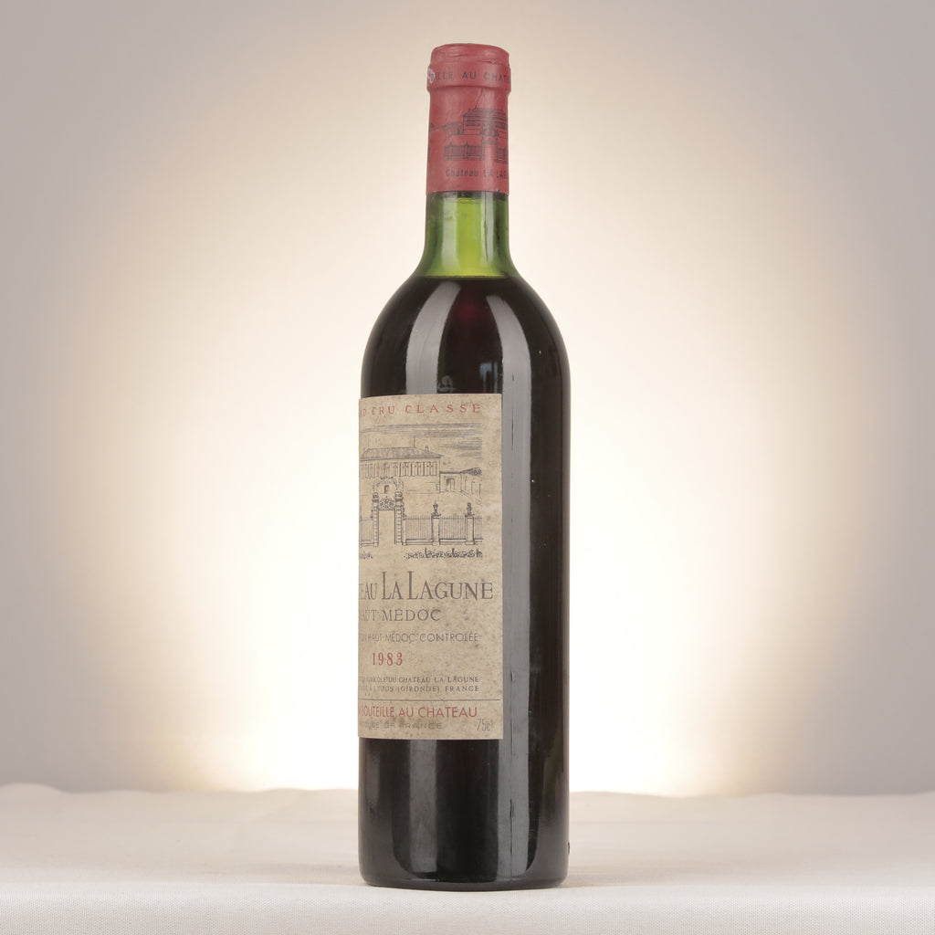 Château La Lagune Château La Lagune 1983 Bottle turned left (lot e2b2)