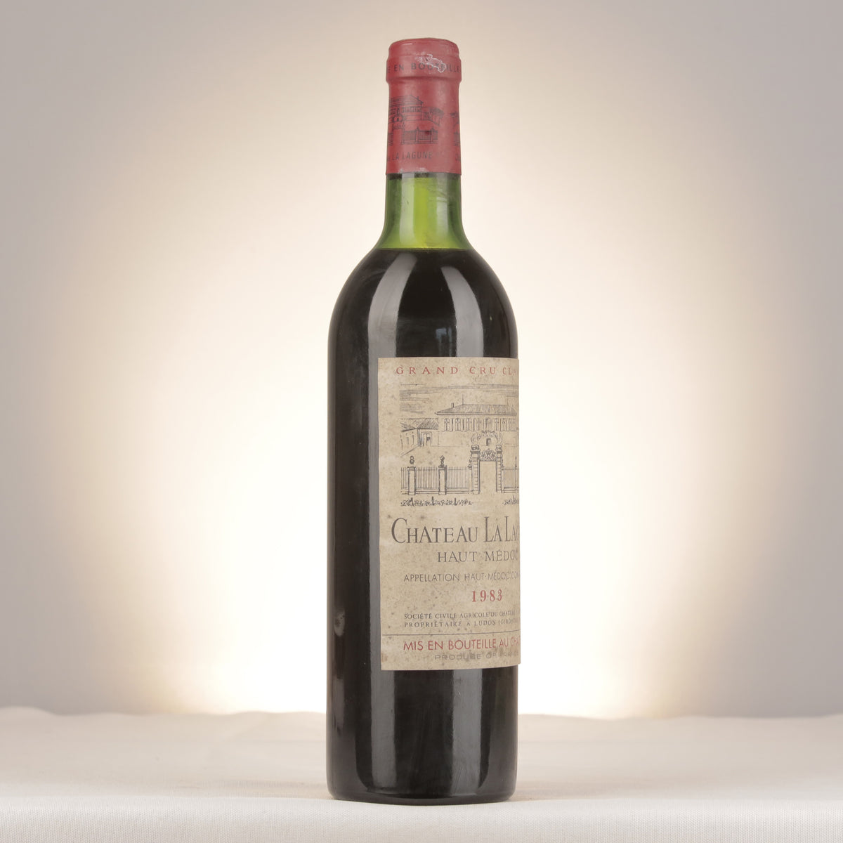 Château La Lagune Château La Lagune 1983 Bottle turned right (lot e2b2)