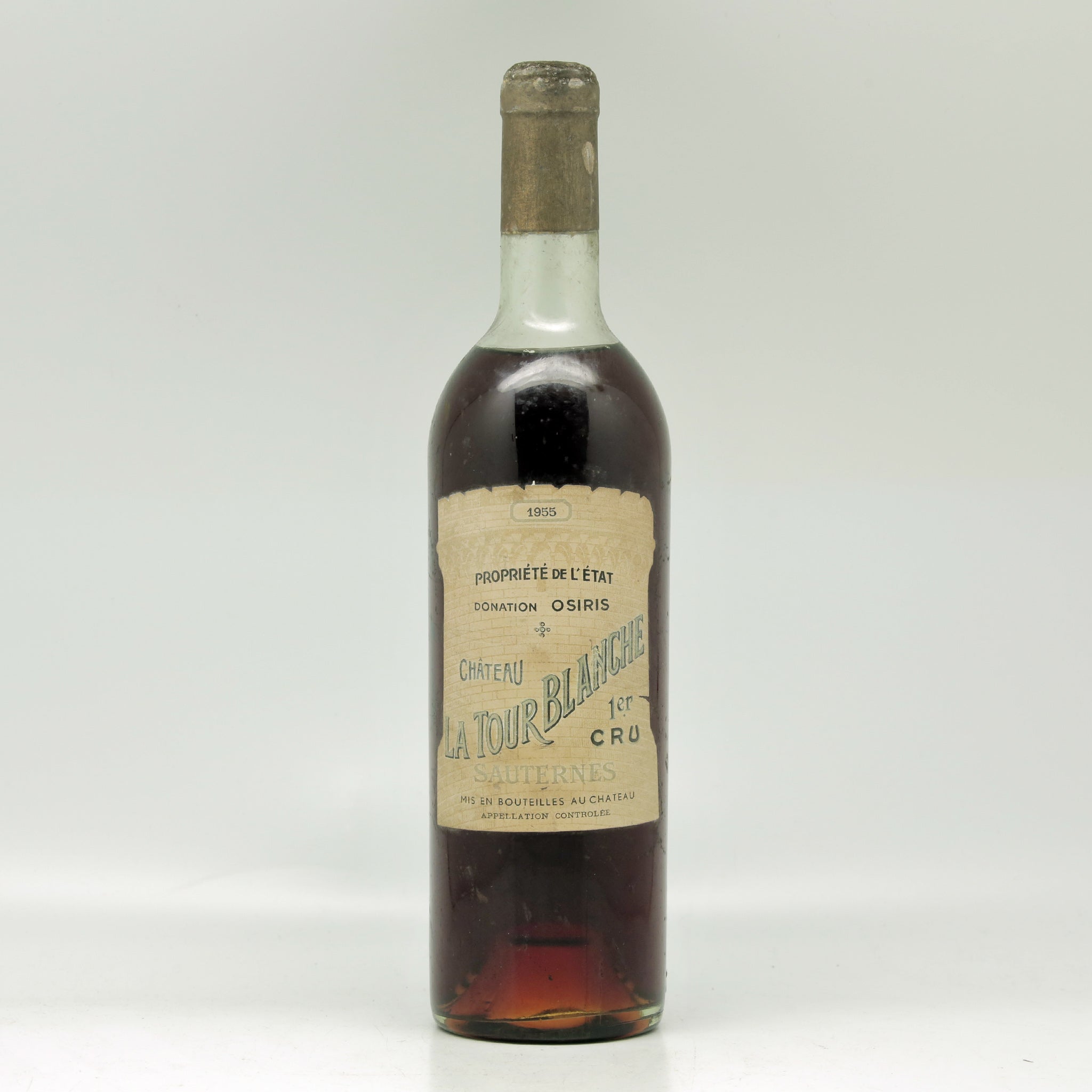 Château La Tour Blanche Chateau La tour Blanche 1955 White wine Bottle