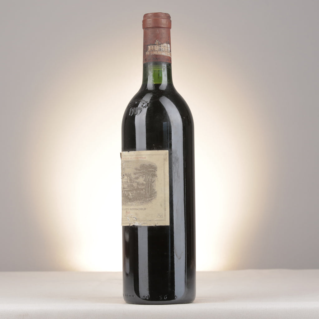 Château Lafite Rothschild 1985 Bottle turned left (lot c061)