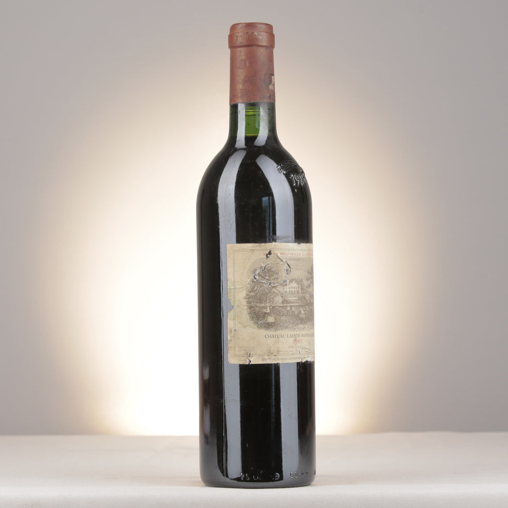 Château Lafite Rothschild 1985 Bottle turned right (lot c061)