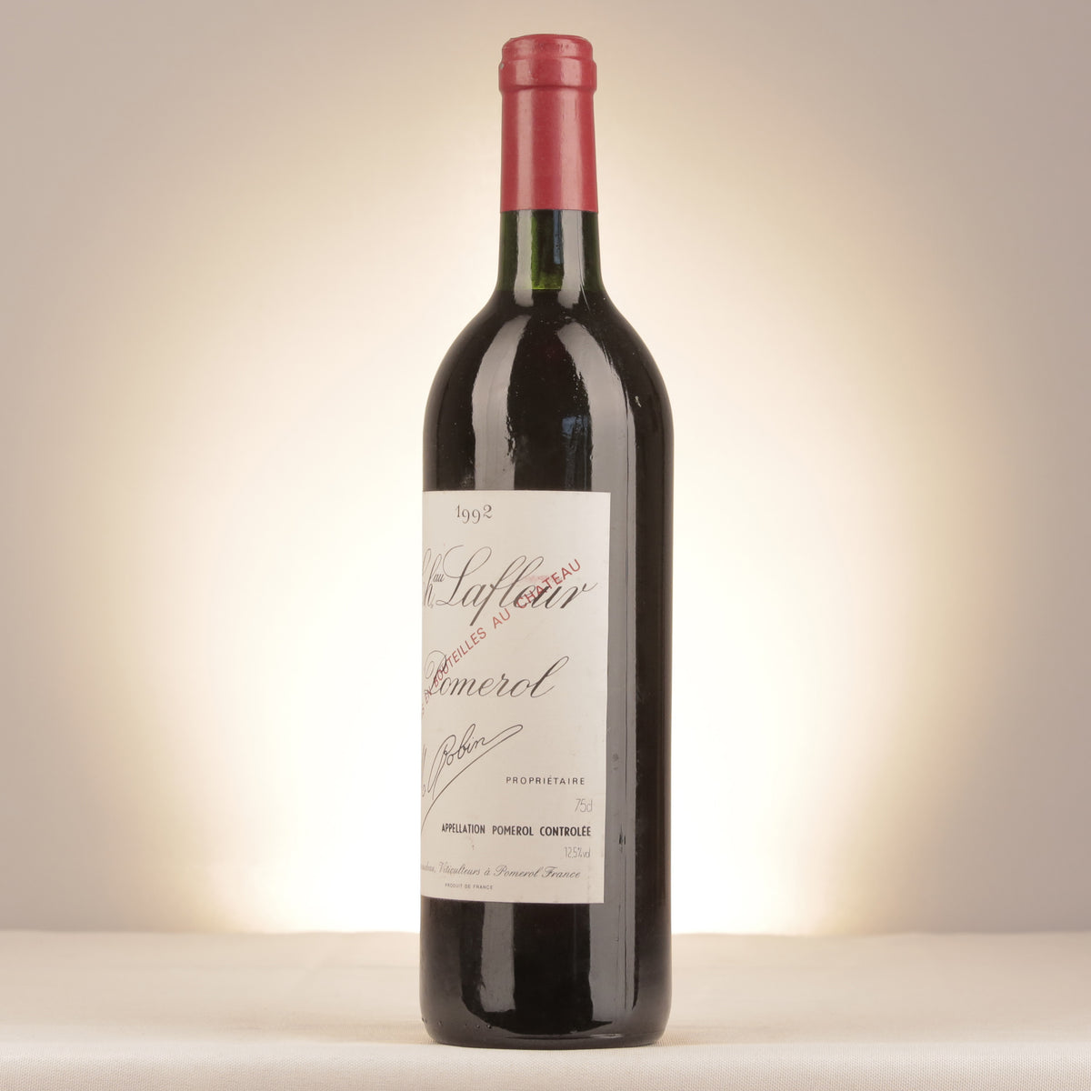 Château Lafleur Château Lafleur 1992 Bottle turned left