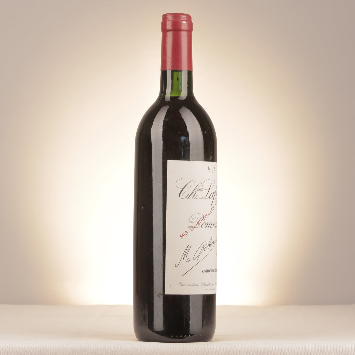 Château Lafleur Château Lafleur 1992 Bottle turned right