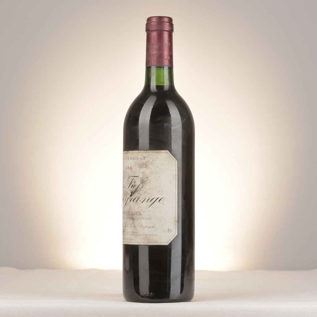 Château Lagrange Les Fiefs de Lagrange Saint-Julien 1986 Bottle detail