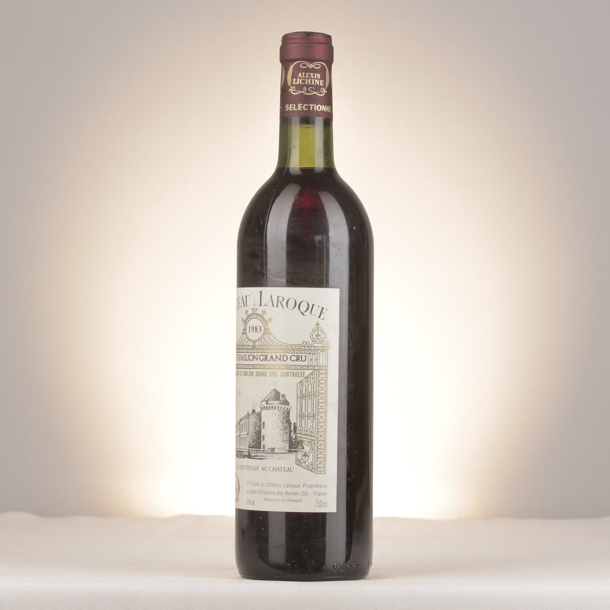 Château Laroque Château Laroque 1983 Bottle turned left (lot 8c9e)