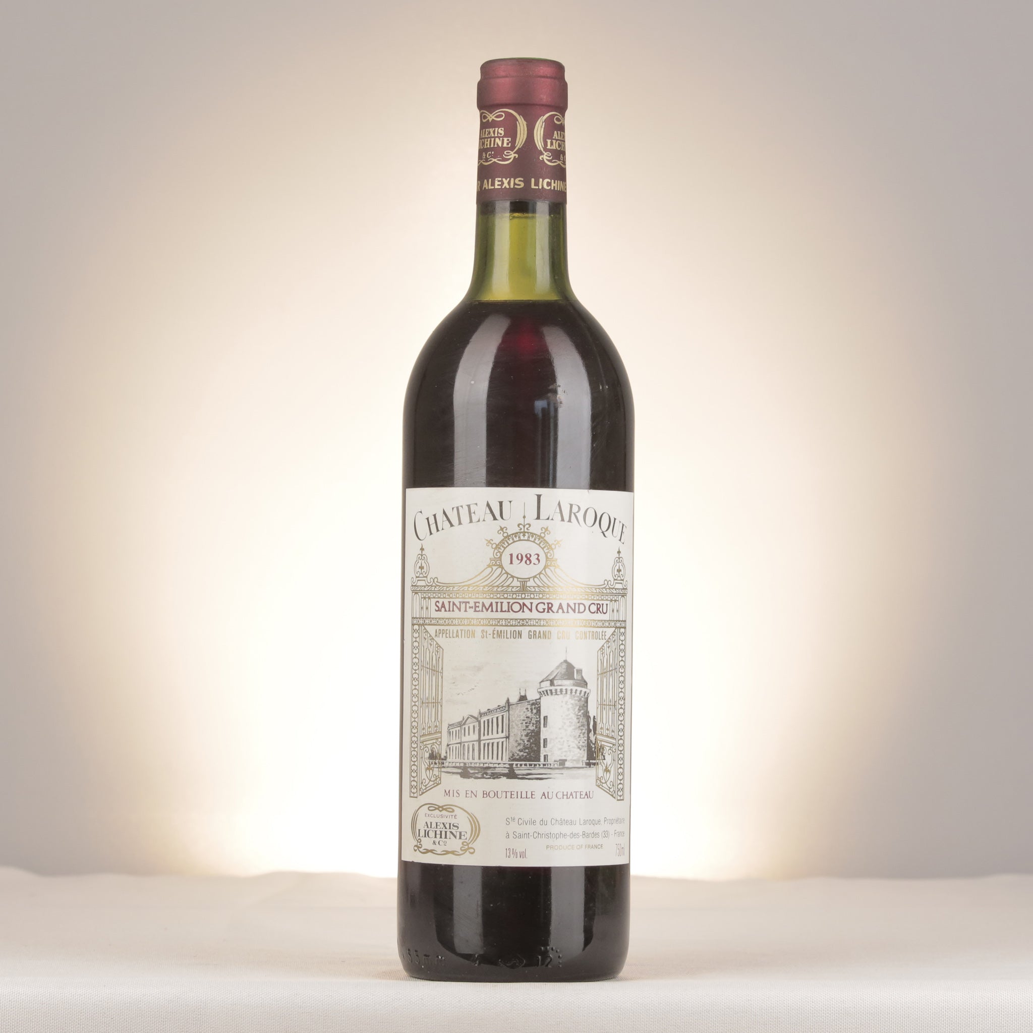 Château Laroque Château Laroque 1983 Bottle front (lot a6ba)