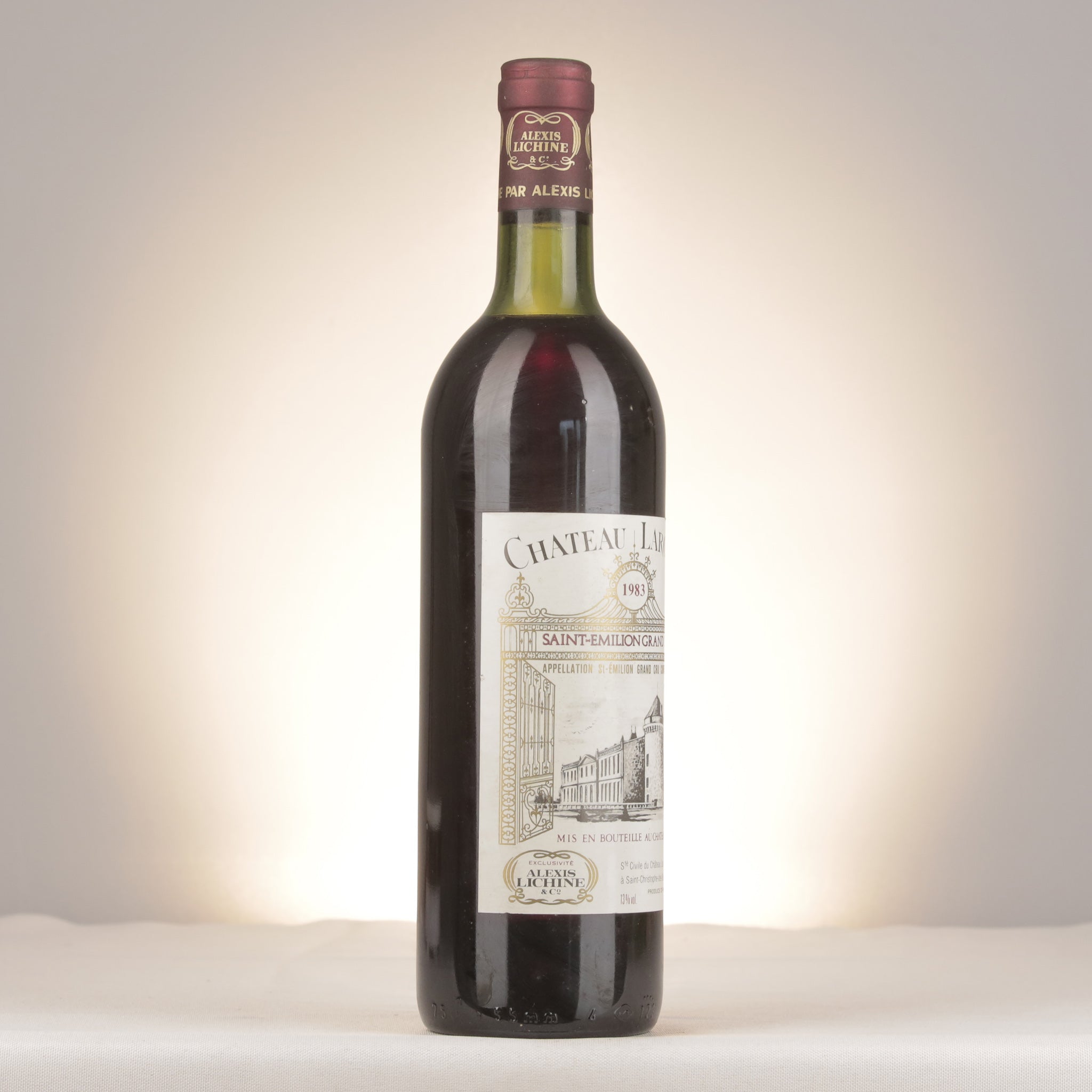 Château Laroque Château Laroque 1983 Bottle turned right (lot a6ba)