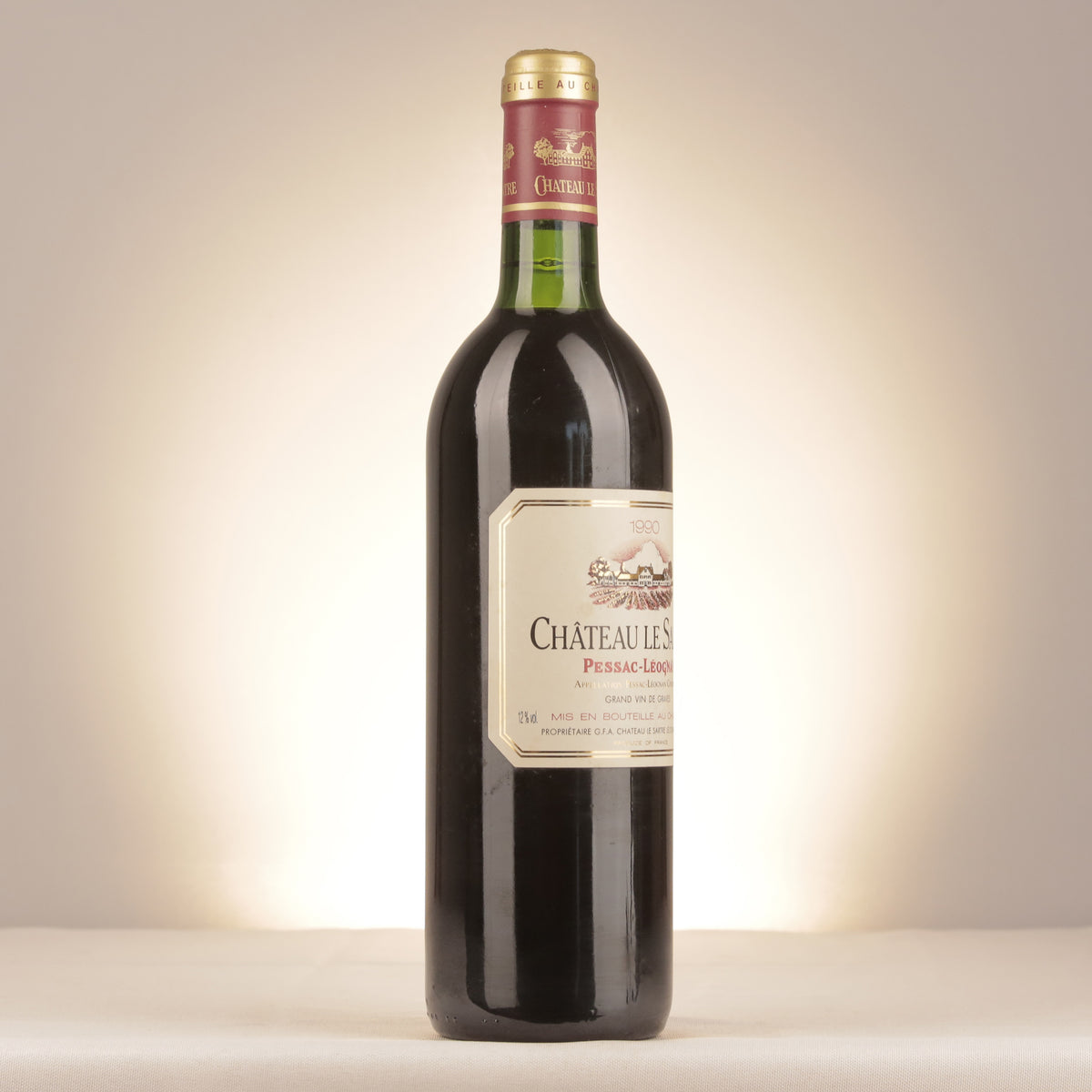 Château Le Sartre Château Le Sartre 1990 Bottle turned right (lot 96b8)