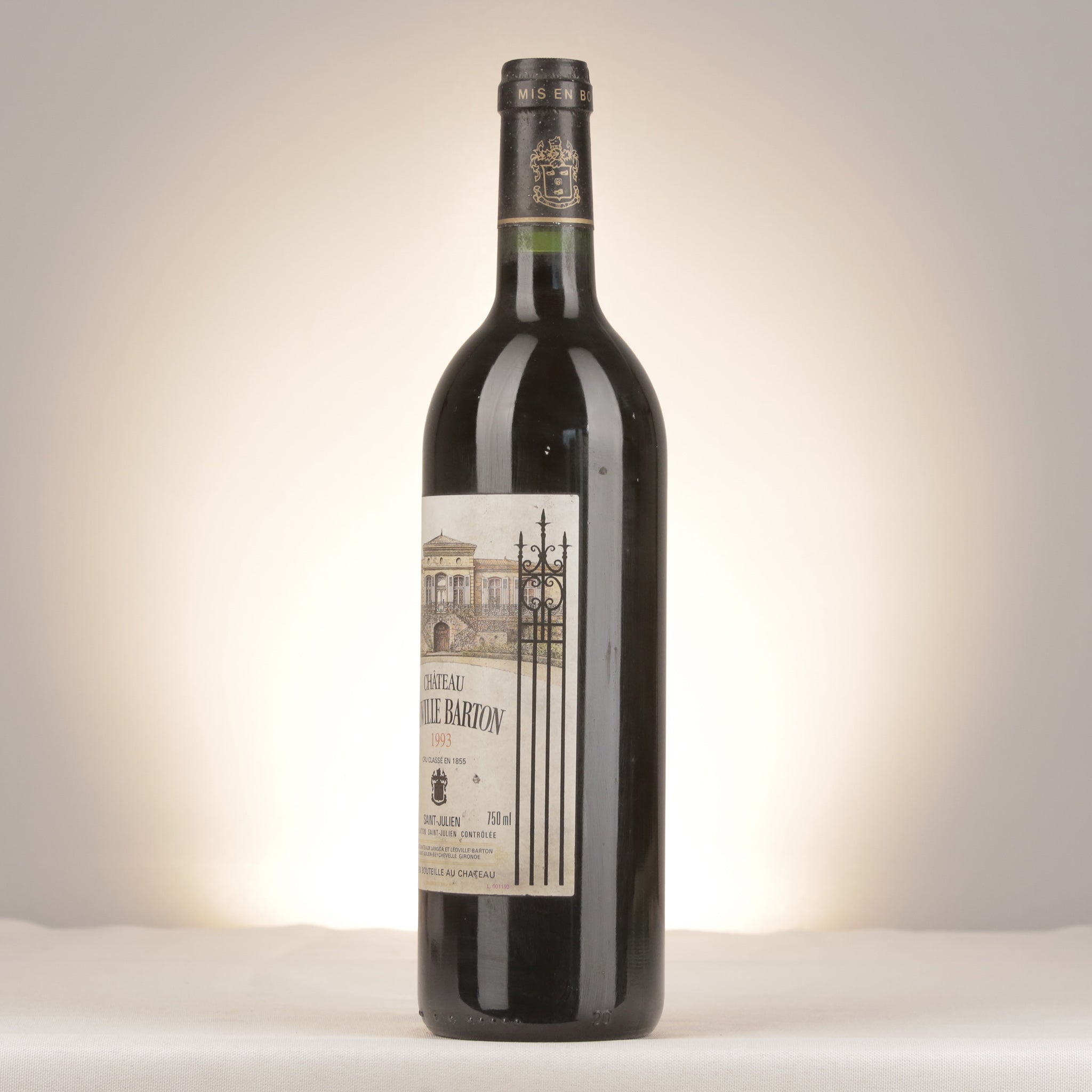 Château Léoville Barton Château Léoville Barton 1993 Bottle detail
