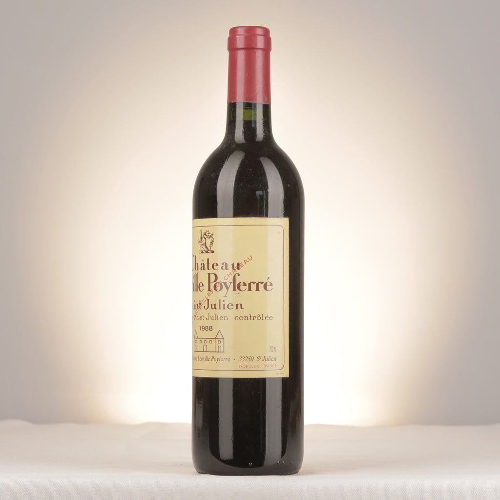 Château Léoville Poyferré Château Léoville Poyferré 1988 Bottle turned left